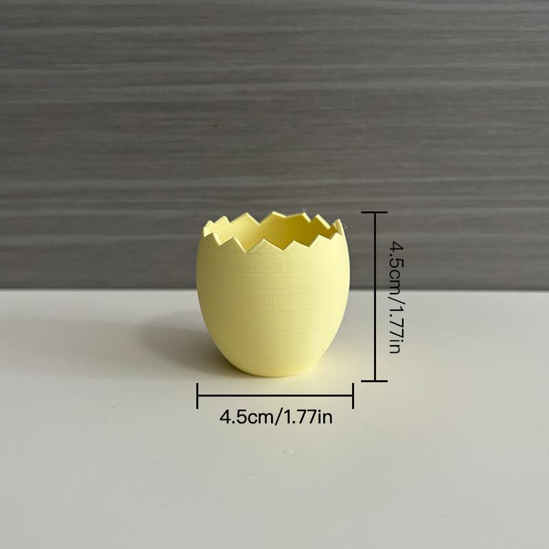 4 Pezzi Mini Fioriera a Forma di Uovo Fioriera per Piante Succulente Ornamento da Tavolo Fioriera in Plastica Decorazione per la Casa Decorazione di Pasqua