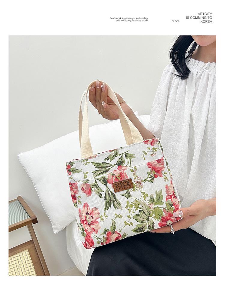 Stylish Large Capacity Aluminum Foil Bento Lunch Bag for Women