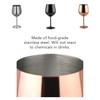 Elegant 304 Stainless Steel Wine Glasses Set Featuring Luxurious High Foot Design For Champagne And Sparkling Wine Ideal For Entertaining Guests