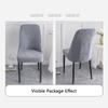 Slip-Resistant Dining Chair Covers Elastic Jacquard Chair Cover New Seat Cover  Home Use