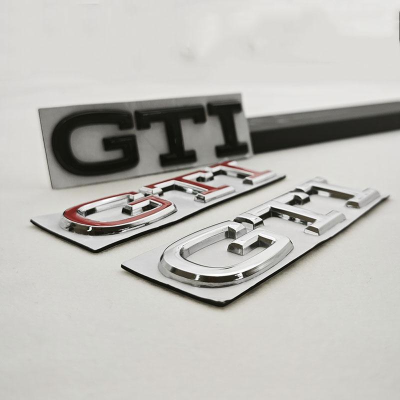 2026 Hot For VOLKSWAGEN VW 3D High-Quality Chrome Metal Logo GTI Emblem Car Trunk Sticker Badge For VW Golf 8/Polo/Jetta/Tiguan/