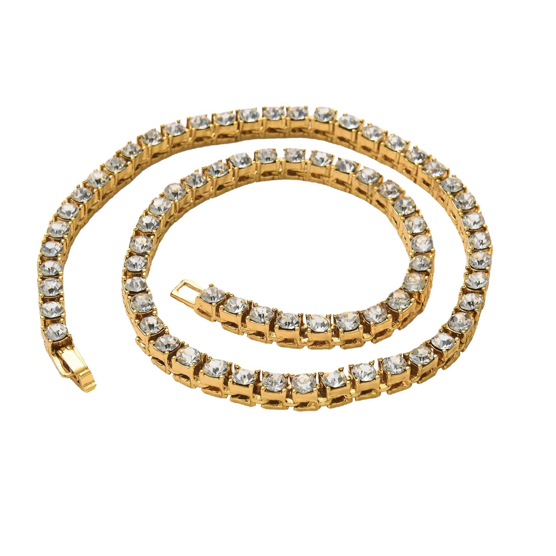 Fashion Trendy Necklace Non-Tarnish Waterproof Men s Miami Cuban Link Chain 28inches(71.12cm)&cuban link chain золотой
