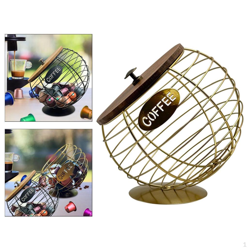 Coffee Capsule Holder, Desktop Container for Cafes, Hotels, Large Capacity, Counter Decoration,