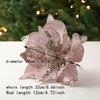 1 Stück Dreidimensionale Weihnachtsblume Golden High-End Simulation Weihnachtsbaumschmuck Blume Pailletten Flanell Dekoration