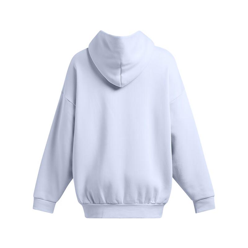 Under Armour Icon Hooded Pullover Casual Solid Long Sleeve Sweatshirt Women Sweatshirt Cloud-Blue 1386501-464