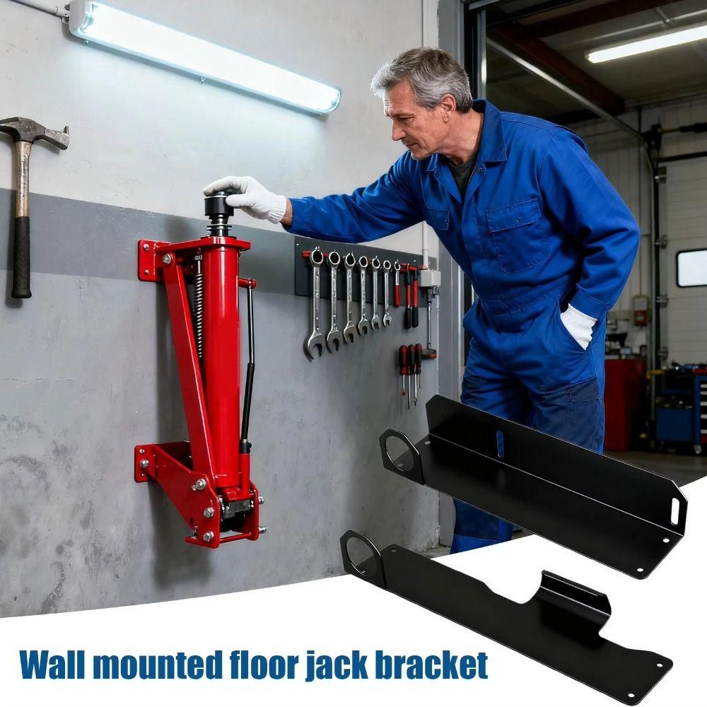 2pcs Heavy Duty Wall Storage Rack Metal Brackets Garage Tool Organizer  Home Workshop