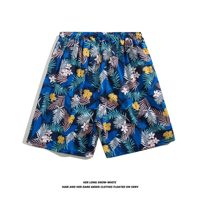 Couples' Quick-Dry Beach Shorts: Loose, Large Size, 5-Point Trunks for Seaside Vacations & Hot Springs