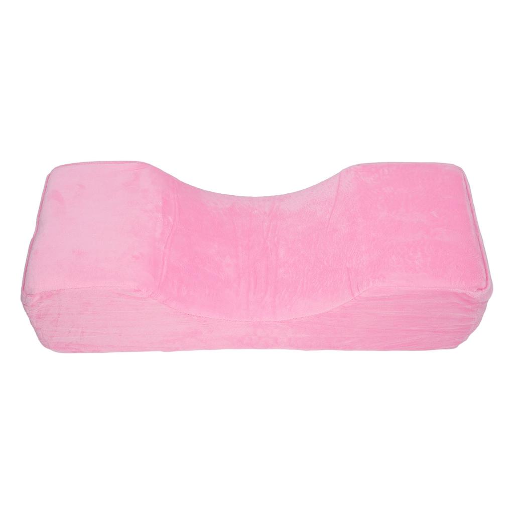 Eyelash Extension Pillow Neck Support Eyelash Pillow Soft Breathable Memory Foam U Shape Lash Pillow for Beauty Salon Pink