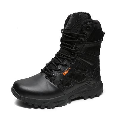 Men's Outdoor Non-slip Tactical Hiking Boots - Breathable, Wear-resistant, High-top, Large Sizes for Spring and Autumn.
