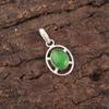 Green Cat'S Eye Gemstone 925 Sterling Silver Artisan Wedding Sisters Day Pendant PP-6-41