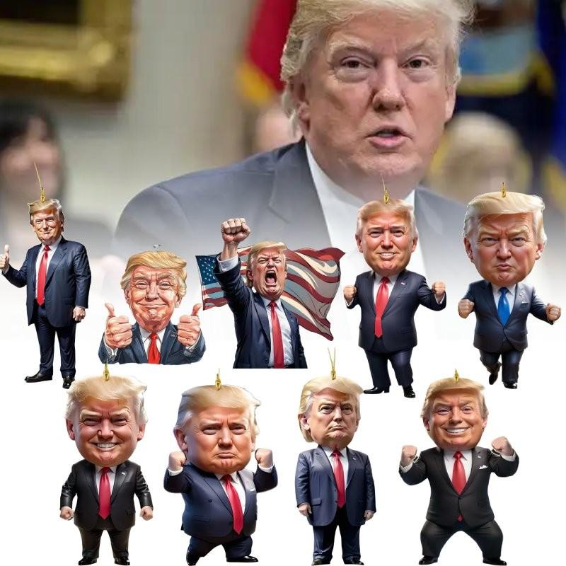 Christmas Donald Trump Ornament Holiday Tree Decoration Key Chain Pendant Car