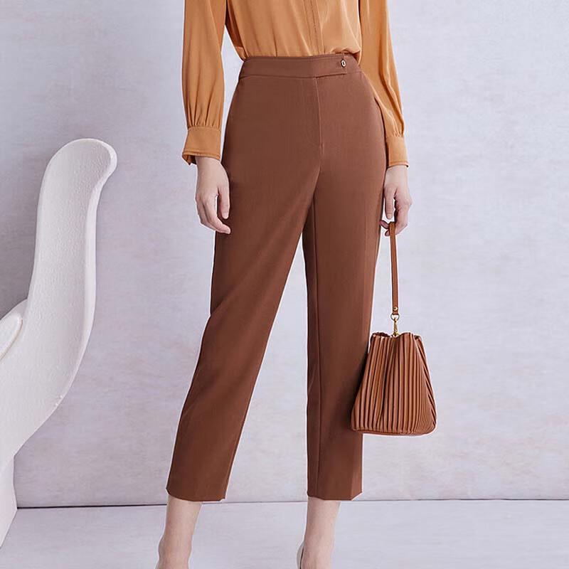 JESSIE Women's Cropped Straight Leg Suit Pants JMCAH094