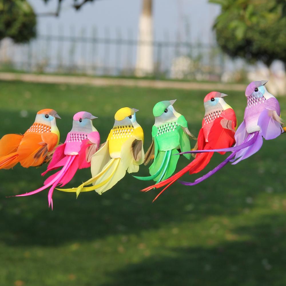 Simulation Parrot Garden Decoration Creative Lawn Figurine Ornament Animal Bird Outdoor Garden Party Home Garden Decor