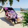 Genshin Impact Poster Print Beach Towel, Large Soft Quick Dry Towel for Beach Camping Swimming
