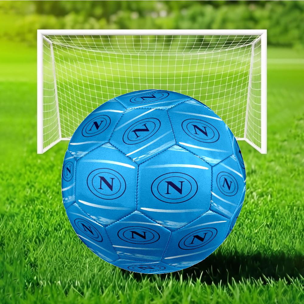 Napoli Football Club Emblem Size 5 Soccer Balls, Anti-Slip, Protective Football, Outdoor Sport, Practice Games, Birthdays Gift Suitable for Fan