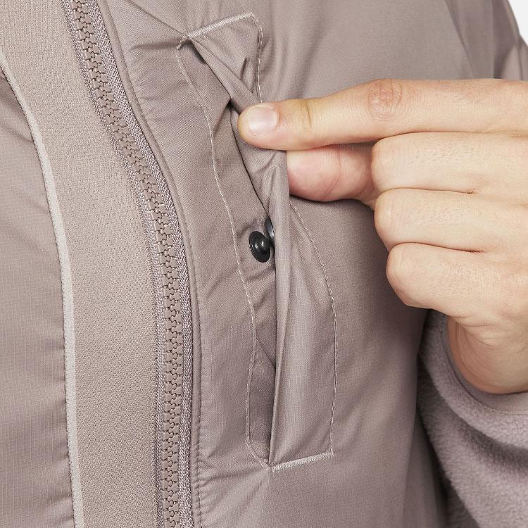 Nike Color Block Long Sleeve Hooded Jacket Men Jacket Light-Brown DX8453-209