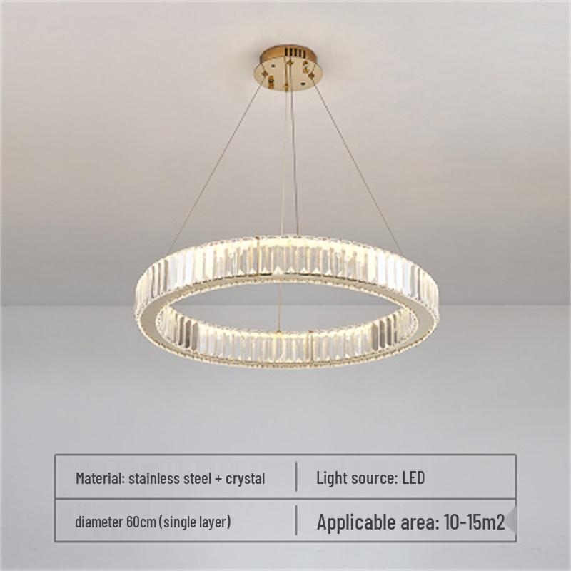 Modern Luxury Duplex Crystal Chandelier for High Ceiling Staircase & Villa Living Room