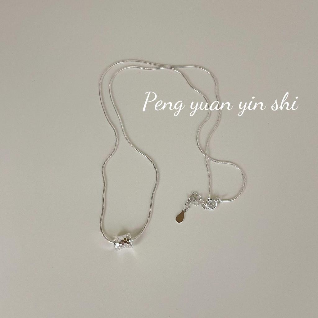 Su Chuang Women's S925 Sterling Silver Waist Design Necklace - Elegant Clavicle Choker Accessory