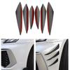 6Pcs Car Front Bumper Lip Decoration Diffuser Splitter Fins Body Spoiler Canards Valence Chin Car Tuning Canard Decor