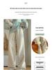 Rainbow Fleece Wide-Leg Soft Knit Pants - Women's Floor-Length Casual Narrow Leg Design