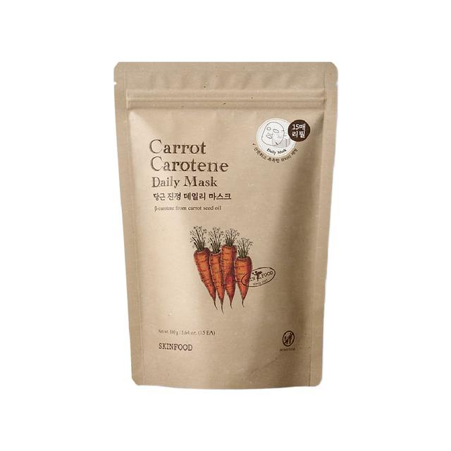 Skinfood Морковная Каротиновая Ежедневная Маска Только Сменный Блок 15 sheets