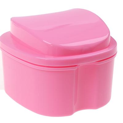 Denture Box And Brush Set Retainer Cleanning Denture Case Brush Toothbrush