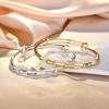 Bamboo Joint Push Pull Bracelet with Bone Carving, Step by Step Rising Design, Best Friend Jewelry for Women