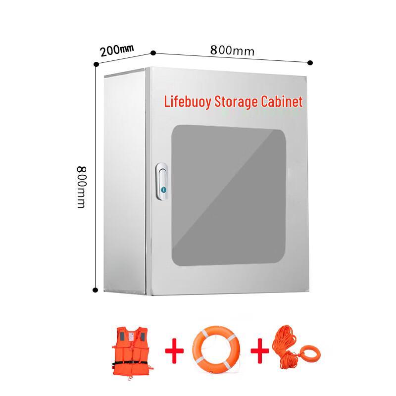 Stainless Steel Lifebuoy and Life Jacket Storage Cabinet