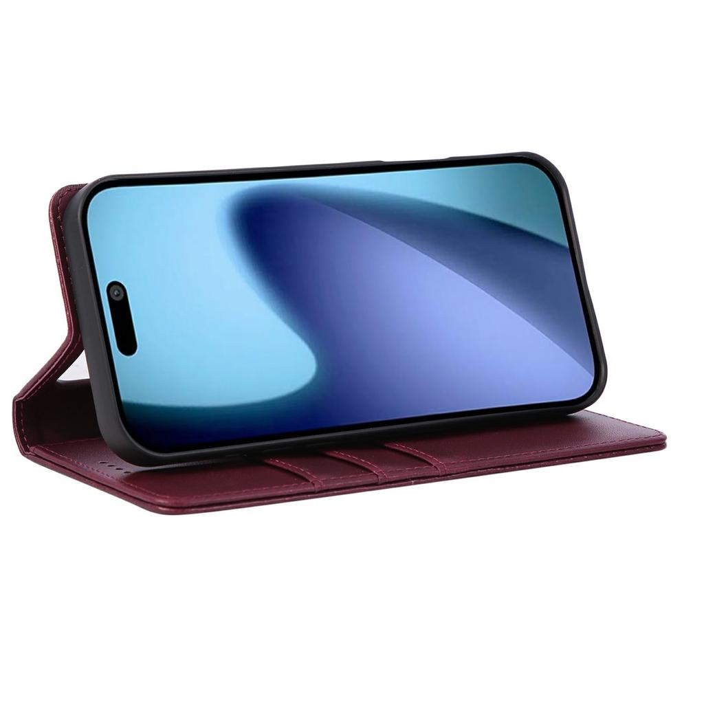 For iPhone 17 Pro Case RFID Blocking PU Leather Phone Wallet Cover