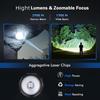 Multi Functional Rechargeable Flashlight,strong Light,telescopic Zoom,magnetic,with Side Light,suitable for Home,camping and Emergency Scenarios