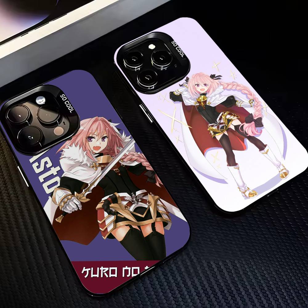 F-Fate A-Apocrypha A-Astolfo-faa-es Phone Case For iPhone 17,16,15,14,13,12,11 Plus,Pro Max,XS,Colorful Silver Black Cover