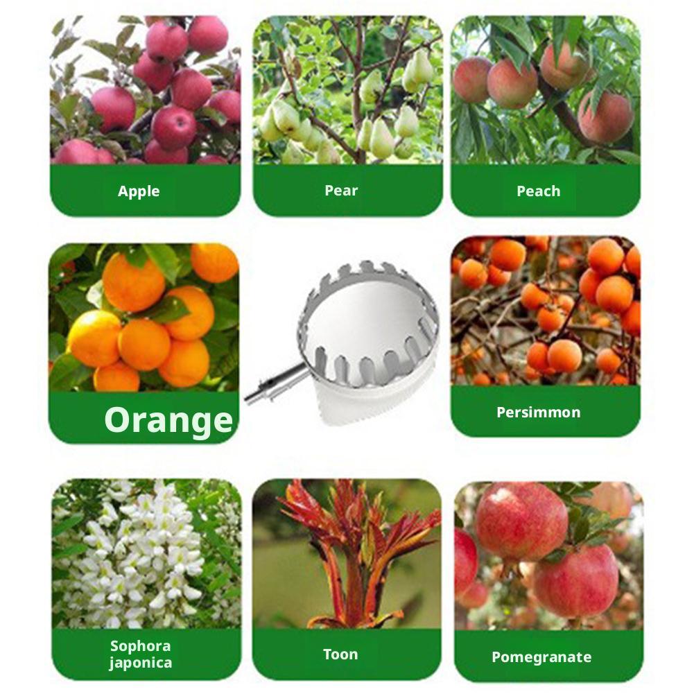16/20 Diameter High-altitude Fruit Picker Fruit, Apple,Persimmon, Toon,Stainless Steel Telescopic Rod Positioning Picking Device