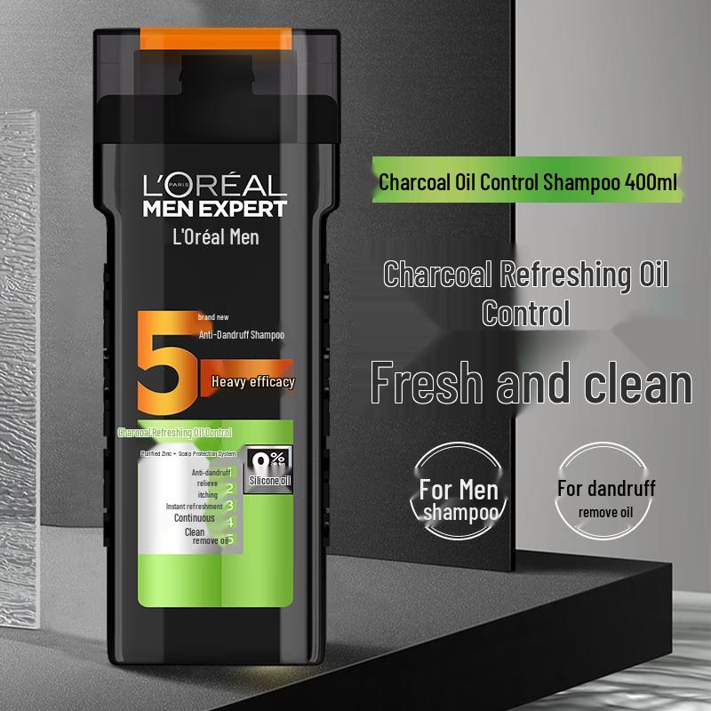 L'Oréal Men's Anti-Dandruff Charcoal Oil Control Shampoo
