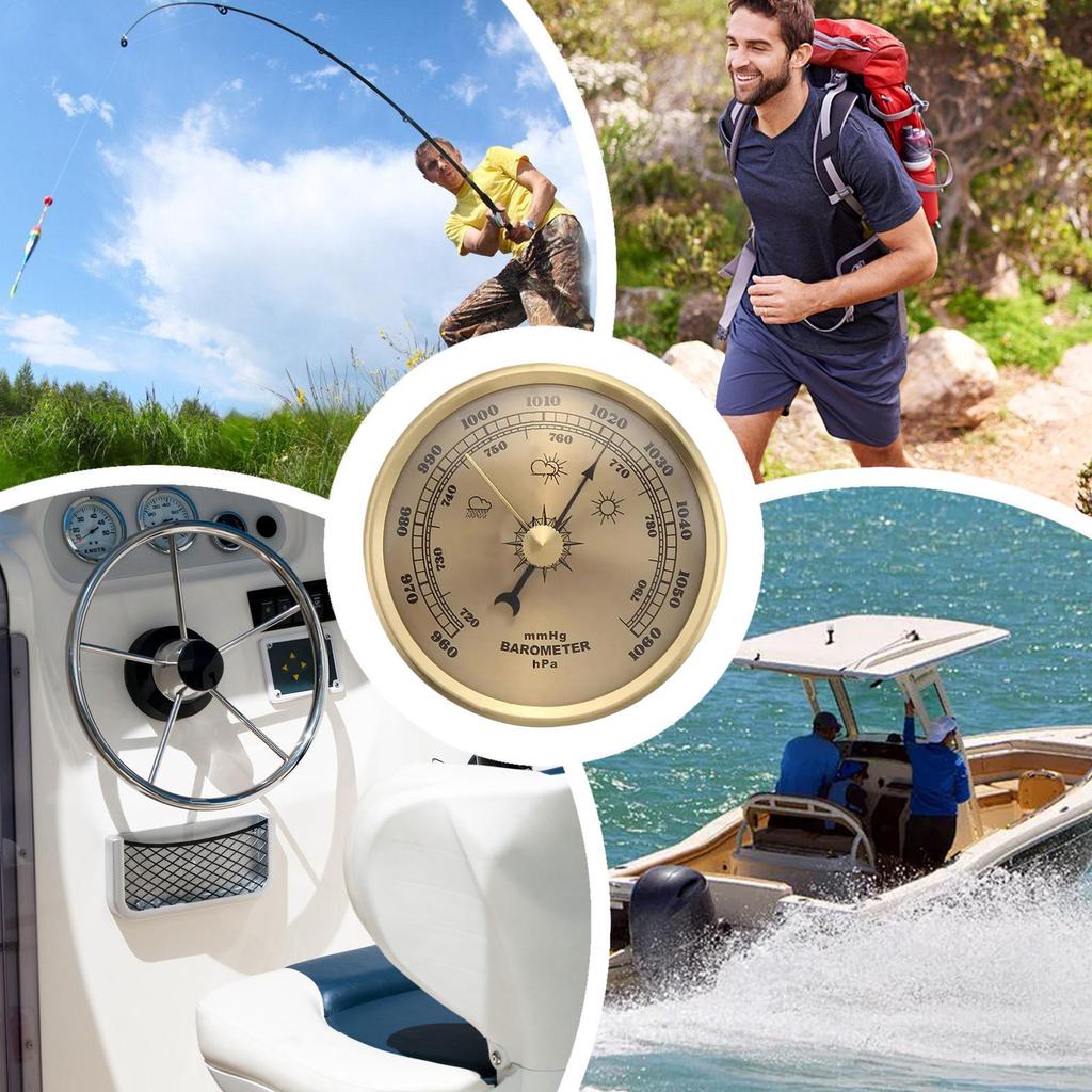 Type Barometer Useful Weather Station Barometric Pressure Measures Simplicitys Easy Reading Dial Type Barometer Pressure Gauge