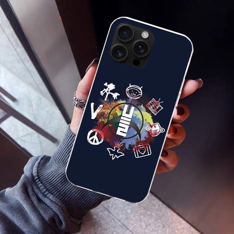 

Band U-U2 Rock Phone Case For iPhone 17 Air 16 15 Pro Max 14 Plus 13 Mini 12 11 Cover 7 8 SE Silicone Shell Print Fundas 17 Air iPhone 17 Pro Max