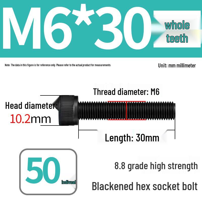 8.8 High-Strength Socket Head Cap Screw Bolt (M4-M20)