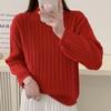 Autumn and Winter Round Neck Pullover Sweater for Women Women's Loose Knit Sweater Top