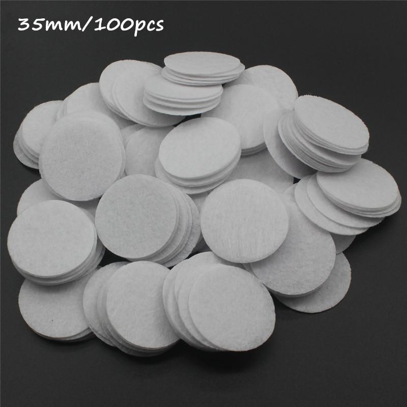 8/10/15/20/25/30/35/40/45/50mm Non Woven Round Felt Circle Pads for DIY Crafting Flower Backing Hair Accessories Vacuum Filters