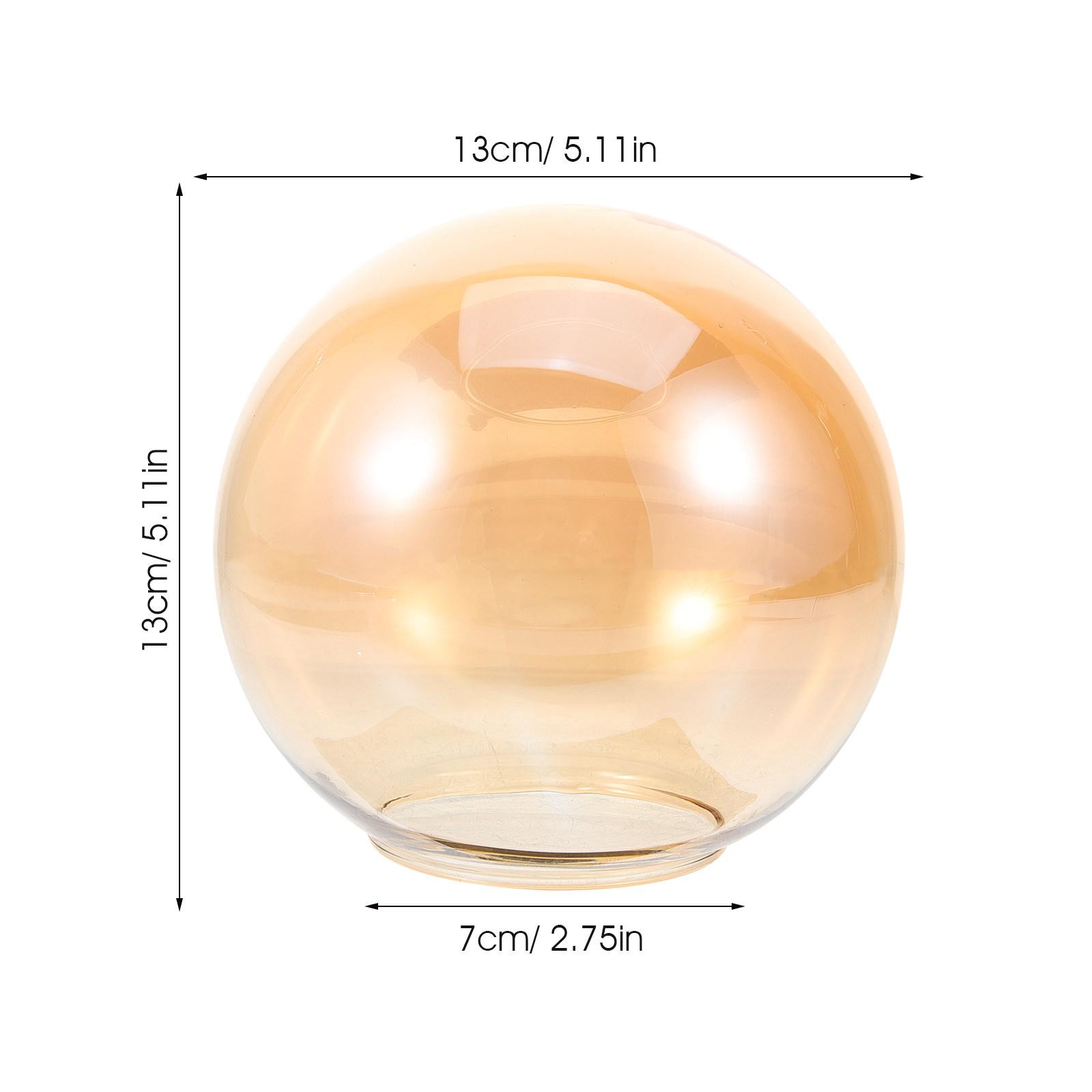 

Glass Globe Lamp Shade 70Mm Diameter Decorative Replacement Lampshade for Pendant Light Fixture Small Hanging Light Cover светло-желтого