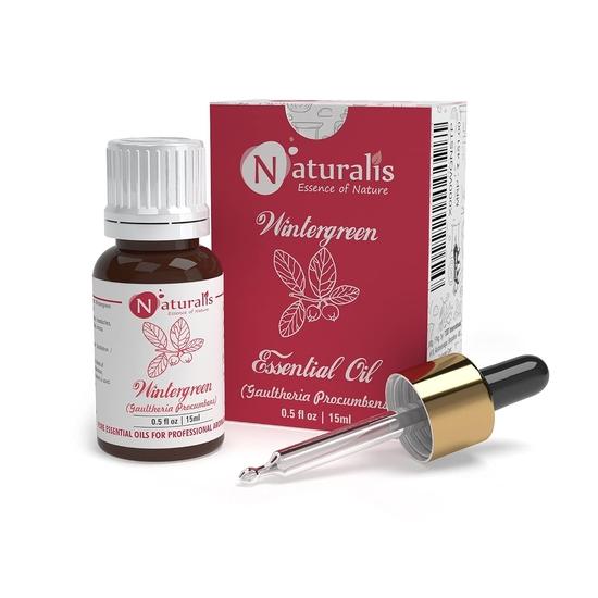 Naturalis Essence of Nature Gaultheria Essential Oil (Wintergreen Essential Oil), Undiluted Pure and Natural Therapeutic grade for Pain Relief - 15ml 15ML