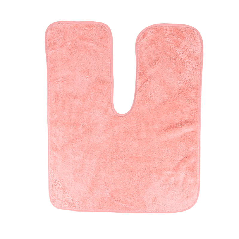 

1PC U-Shaped Facial Towels for Estheticians Massage Coral Fleece Split Design Salon Towel Quick Dry Absorbent Spa Washable Head Towel One Size