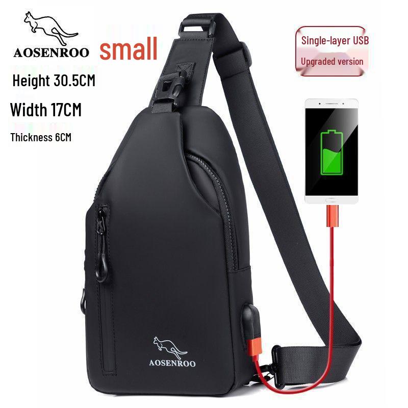 

Men s Oxford Cloth Chest Crossbody Bag - Korean Style Trendy Youth Shoulder Bag