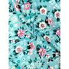 Women's Light Blue Floral Print Sleeveless Tank Dress - A-Line Knee-Length Summer Dress with Pockets, Round Neck Casual Beach Dress