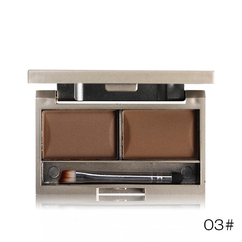 Eyebrow Powder Makeup Waterproof Natural Eyebrow Enhancers Shadow Cosmetic Kit with Brush Mirror