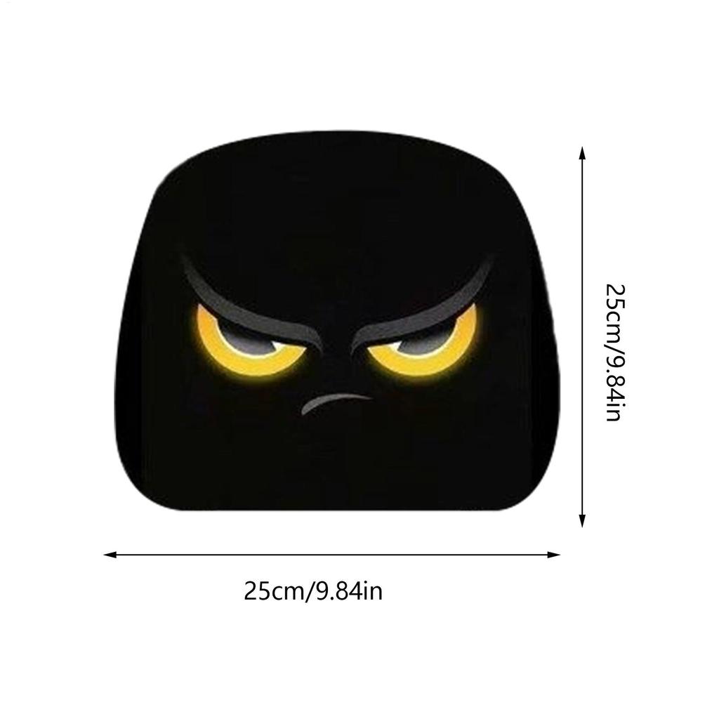 2pcs Funny Cartoon Car Headrest Covers, Front Seat Protector For Men Women, Halloween Christmas Gift For Drivers car accessories