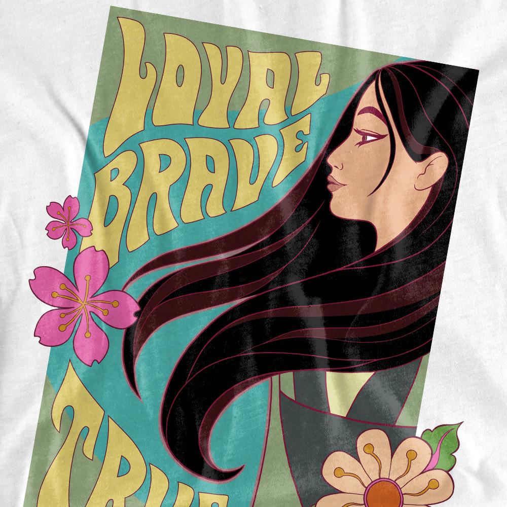 Mulan Unisex Adult Loyal Brave True T-Shirt