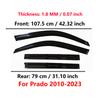 Window Visor for Toyota Prado FJ150 2009-2023 | 4pcs Rain Guard Wind Deflector | Car Weather Shield Accessory