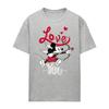 Disney Womens/Ladies Love You Mickey Mouse Cupid Heather T-Shirt