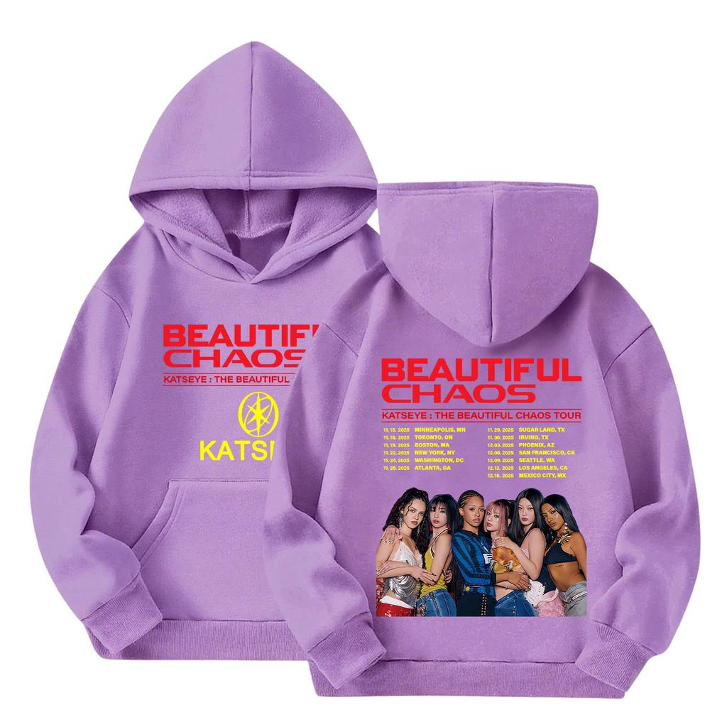 Hanorac pentru copii cu glugă, imprimat gradient, cu mâneci lungi, hanorac larg pentru femei, hanorac