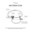 925 Silver Snake Chain Bracelet with Clasp for European Bead Pendant DIY Jewelry Making